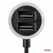 Ładowarka samochodowa PCH PRO-01 microUSB + 2x USB 2.4A 12V 24V AMIO-02056 - 4