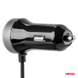Ładowarka samochodowa PCH PRO-01 microUSB + 2x USB 2.4A 12V 24V AMIO-02056 - 6