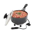 Rondel garnek elektryczny z pokrywką do samochodu 18 cm x 8 cm 250W 24V AMIO-02535 - 4
