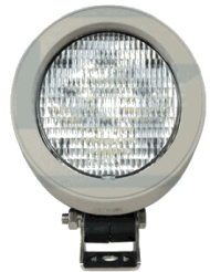 Lampa robocza 4 LED, 60W, rozproszona, szara, okrągła, przeznaczona do John Deere