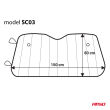 Osłona na szybę 150x80cm przeciwsłoneczna przeciwszronowa AMIO-01533 - 2