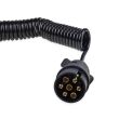 Przewód elektryczny spiralny z wtyczkami 7 PIN 12V 6 m AMIO-02390 - 2