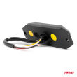 Lampa błyskowa ostrzegawcza płaska 4x3W LED R65 R10 12V 24V AMIO-03929 - 3