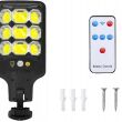 Lampa solarna zewnętrzna cob uliczna z czujnikiem ruchu i zmierzchu + pilot - 5
