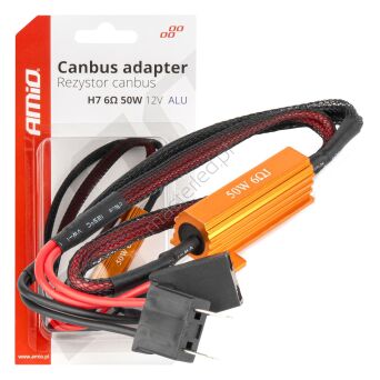 Rezystor opornik CANBUS do żarówek LED 50W H7 AMIO-04089