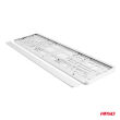Ramka tablicy rejestracyjnej metalizowana biała AMIO-03180 - 2