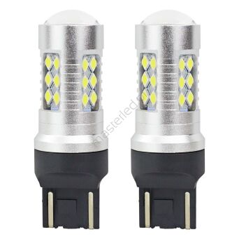 Żarówki LED CANBUS 3030 24SMD T20 7443 W21/5W White 12V 24V AMIO-02126