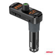 Transmiter samochodowy FM 2×USB-A 1×USB-C mircoSD 12V 24V AMIO-04653 - 5