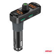 Transmiter samochodowy FM 2×USB-A 1×USB-C mircoSD 12V 24V AMIO-04653 - 7