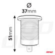 Ładowarka samochodowa z gniazdami USB wodoodporna 2xUSB QC3.0 12V 24V AMIO-04218 - 4