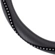 Pokrowiec nakładka na kierownicę samochodową M 37-39cm SWC-34-M AMIO-02807 - 2