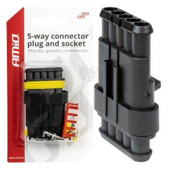 Kostka wtyk złącze hermetyczne superseal 5 PIN AMIO-03521