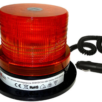 Lampa ostrzegawcza pomarańczowa 36W 10-30V 72 LED