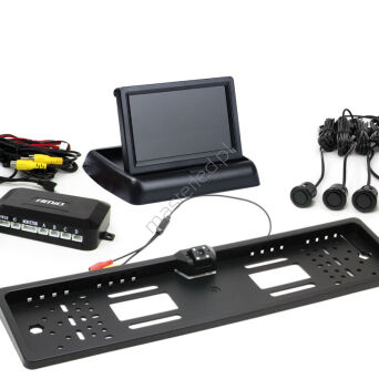 Zestaw czujników parkowania TFT02 4,3" z kamerą HD-402-LED 4 sensory czarne "GOLD"