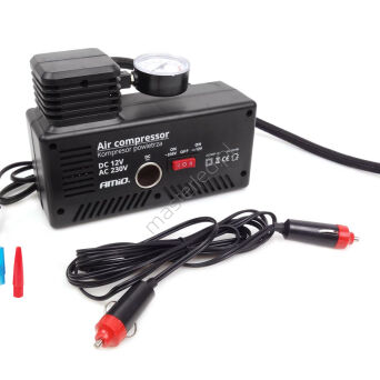 Kompresor samochodowy pompka 12V 230V ACOMP-13 AMIO-02188