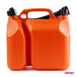 Kanister plastikowy dwukomorowy 6L + 2,5L AMIO-03208 - 2