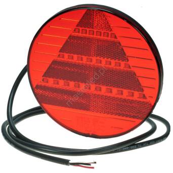 Lampa tylna LED PRO-DISC z odblaskiem 12/24V obustronna