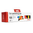 Zestaw gąbek do polerowania gąbki polerskie 9 el.+ dysk 80 mm + adapter M14 AMIO-02647 - 6