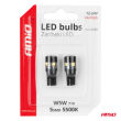 Żarówki LED CANBUS T10 W5W 5SMD 3030 White 12V 24V AMIO-04239 - 5