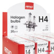 Zestaw żarówek halogenowych H4 12V 60/55W filtr UV (E8) 20szt. AMIO-04401 - 4