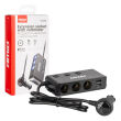 Rozdzielacz rozgałęźnik trójnik zapalniczki + woltomierz ładowarka USB USB-C 12V 24V AMIO-03781 - 9