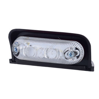 Obrysówka LED LD 230 biała owalna w wersji narożnej 12/24V