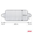 Osłona na szybę 200x100cm przeciwsłoneczna przeciwszronowa AMIO-04881 - 6