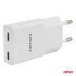 Ładowarka sieciowa 230V 30W GaN 2xUSB-C AMIO-04839 - 4