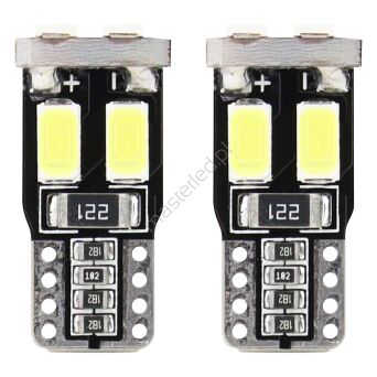 Żarówki LED CANBUS 6SMD 5730 T10 W5W White AMIO-01622