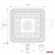 Lampa robocza szperacz LED AWL13 45W 12V 24V AMIO-02427 - 13