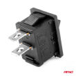 Włącznik przełącznik prostokątny ON OFF 12V 24V AMIO-03082 - 4