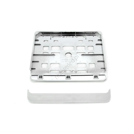 Ramka tablicy rejestracyjnej chrom motor motocykl AMIO-01167