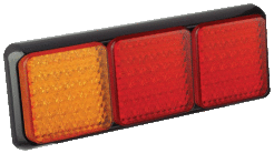 Lampa tylna 80BARRME;  potrójna lampa modułowa, stop/pozycja/kierunkowskaz,   12/24V