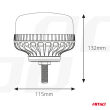 Lampa ostrzegawcza błyskowa kogut 36 LED śruba R65 R10 12V 24V W03sb AMIO-02294 - 5