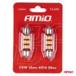 Żarówki LED CANBUS 4014 12SMD Festoon C5W C10W C3W 39mm White 12V 24V AMIO-01290 - 3