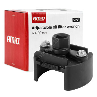 Klucz do filtra oleju nastawny 60–80 mm CrV AMIO-04954