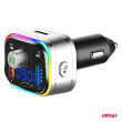Transmiter samochodowy FM 2×USB-A 1×USB-C microSD 12V 24V AMIO-04652 - 6
