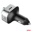 Transmiter samochodowy FM 2×USB-A 1×USB-C microSD 12V 24V AMIO-04652 - 8