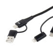 Kabel USB USB-C 3w1 iphone Lightning USB USB-C 1m UC-15 AMIO-02547 - 2