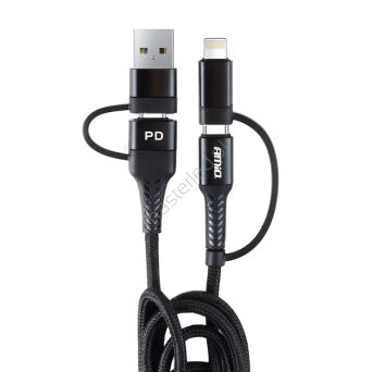 Kabel USB USB-C 3w1 iphone Lightning USB USB-C 1m UC-15 AMIO-02547