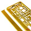 Ramka tablicy rejestracyjnej metalizowana złota AMIO-03179 - 3