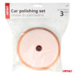 Zestaw gąbek do polerowania gąbki polerskie 3 szt. 125 mm/ 150 mm AMIO-03708 - 4