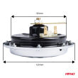 Klakson sygnał dźwiękowy chrom 125 mm 12V AMIO-04074 - 2