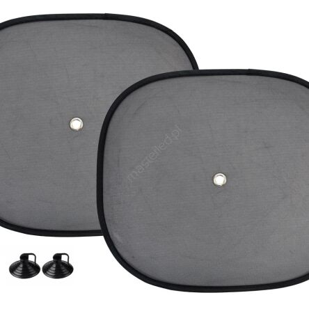 Osłony 2 szt 44x38cm boczne zasłony przeciwsłoneczne AMIO-01537