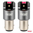 Żarówki LED CANBUS PRO BAY15D P21/5W 4x3030 SMD czerwone 12V 24V AMIO-03586 - 2
