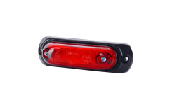 Lampa obrysowa LD 379 czerwona z gumową podkładką 12/24V