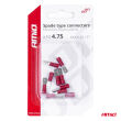 Konektory izolowane męskie płaskie 4.75mm 0.5-1.5mm2 10A 10 szt. AMIO-03065 - 4