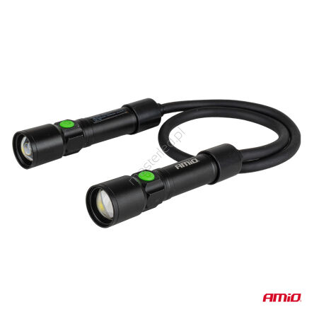 Lampa inspekcyjna akumulatorowa na szyję 2xP50 1000mAh (BATT) AMIO-04671
