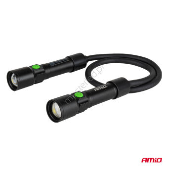 Lampa inspekcyjna akumulatorowa na szyję 2xP50 1000mAh (BATT) AMIO-04671