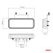 Lampa obrysowa LED OM-02-W prostokątna biała AMIO-02377 - 6